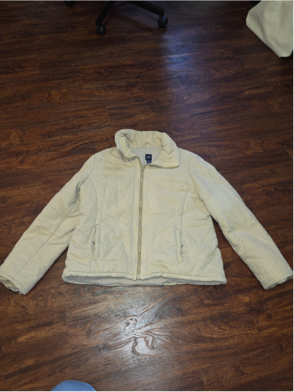 Thick GAP beige coat jacket super warm size XL